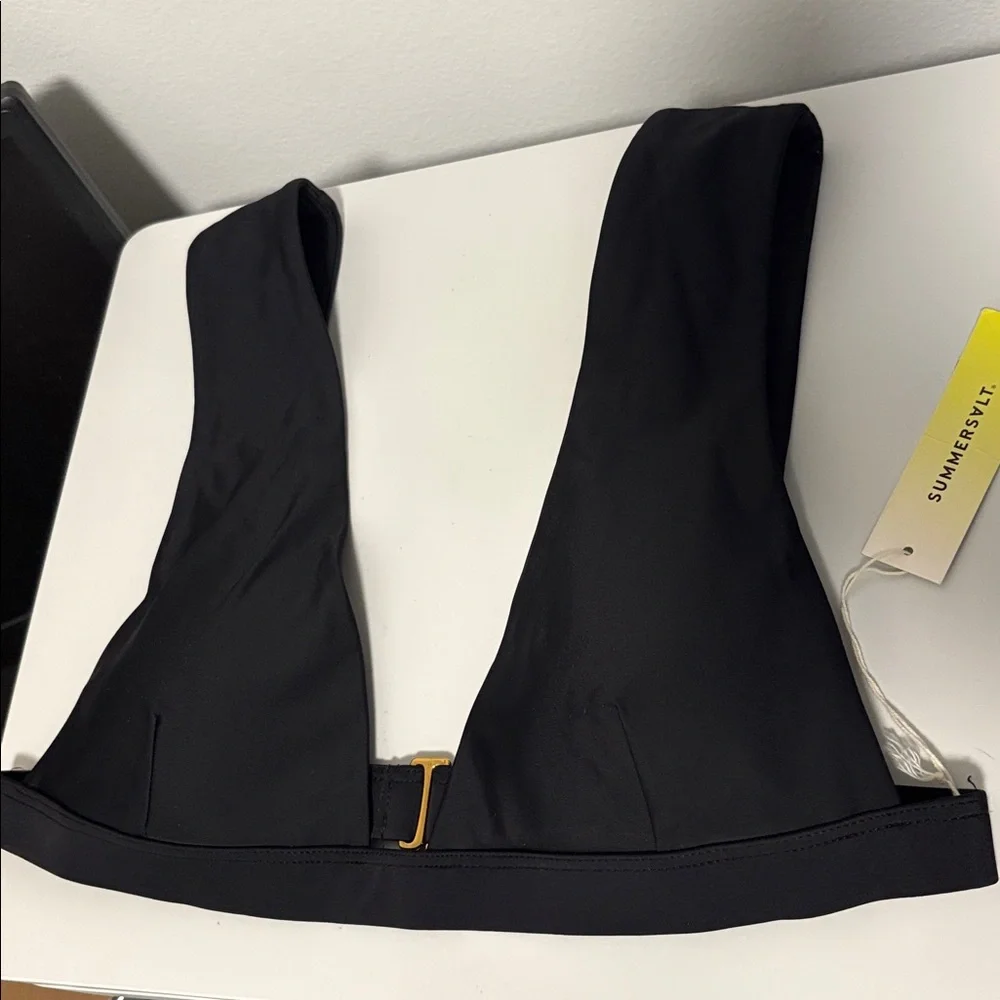 NWT [Summersalt] Plunge Bikini Swim Top Sea Urchin Black Women’s Multiple Sizes - Picture 5 of 10